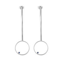 Earrings: The Speck Drop Earrings Silver