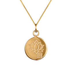 Necklaces: Blessings Lotus Pendant Gold