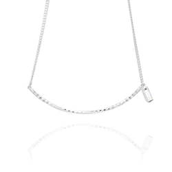 Halo Topaz and Diamond Bar Pendant