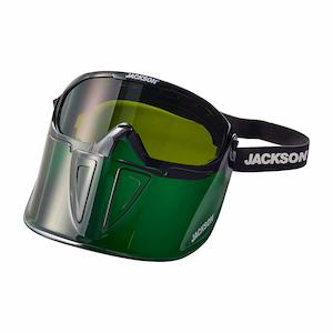 Face Protectection: JACKSON GPL500 Premium Shd 3 Green Goggle with Detachable Face Shield