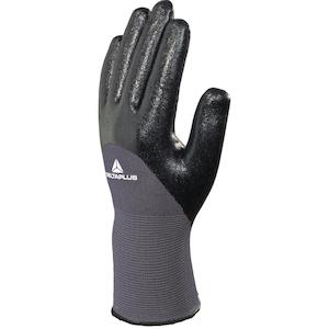 Gloves 1: DELTAPLUS Polymide Glove  3/4 Double Nitrile coating