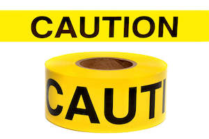 Barrier Tapes And Markers: BARRIER TAPE 75mm length 300mtrs microns 2mil