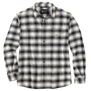 Carhartt Workwear: Carhartt RUGGED FLEX Relaxed Fit  Midweight Long sleeve Plaid shirt