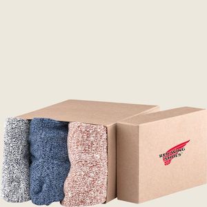 Red Wing Heritage Shoes: RED WING Cotton Ragg sock Multipak of 3 - one size 9-12