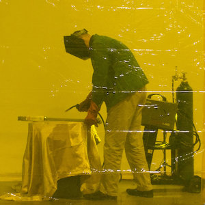 WELDING CURTAIN YELLOW   1800 x 1800