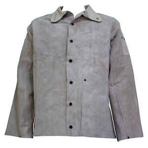 Welding Clothing: WELDERS JACKET Reverse Cowgrain Domed