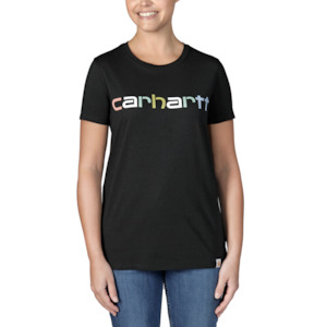 Carhartt Shirts And Tees: Carhartt WOMENS Relaxed fit MULTI COLOUR LOGO Graphic T-Shirt