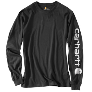 Carhartt Shirts And Tees: Carhartt RELAXED FIT LONG SLEEVE LOGO T-Shirt
