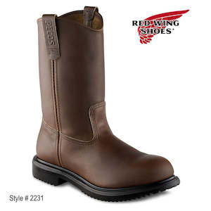 Redwing Shoes: Red Wing Brown 11inch Pull on