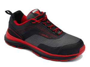 JOHN BULL Leopard Red & Black Jogger safety shoe