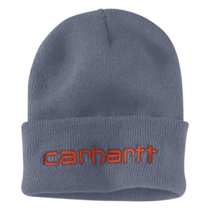 Caps And Hats: Carhartt KNIT INSULATED LOGO Graphic Beanie