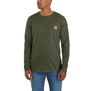 Carhartt Workwear: Carhartt FORCE™ RELAXED FIT LONG-SLEEVE Pocket T-Shirt