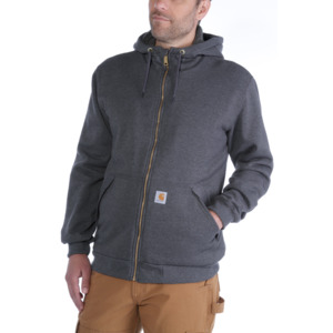 Carhartt Workwear: Carhartt Rain Defender™ Relaxed Fit Midweight Sherpa-Lined Full-Zip Sweatshirt