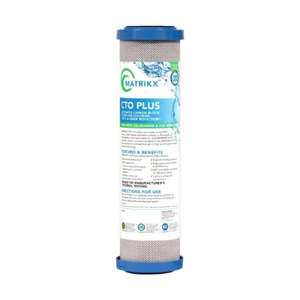 Carbon Filters 1: CTO Plus MatrikxPremium MATRIKX® Carbon Block Filter Cartridge 5 micron 10”