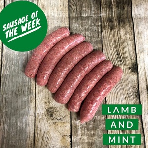 Products: 1kg Lamb Mint Sausages - Whole Sale Meats Direct