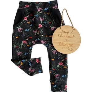 Harem Pants - clearance size 3-4yr Wild Flowers