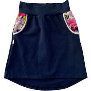Skirts: Skirt - Navy Kasey and Chrissy Floral