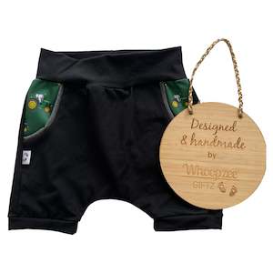 Harem: Harem Shorts - Green Tractors