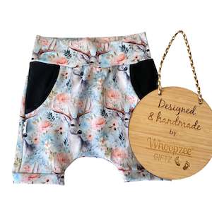 Harem Shorts- NEW Girls Stags  limited edition