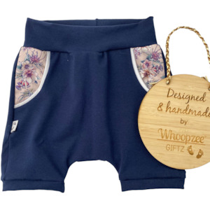 Harem Shorts - Navy Zara floral