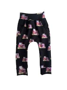 Harem Pants - NEW Pink floral tractors