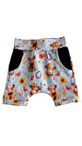 Harem Shorts - NEW highland cow  shorts
