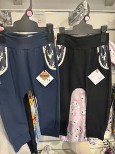 Sale End Of Line Items: Harem Pants - size 2 yr navy and black stags