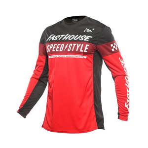 Youth Mx Gear: Youth Grindhouse Akin Jersey - Red/Black