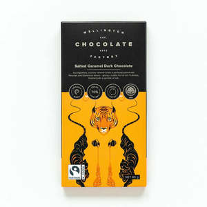 Wellington Chocolate Factory- Salted Caramel Dark Choc 75g