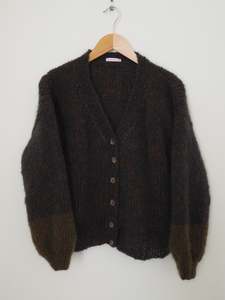 Hand knit cardi- Floor is Lava