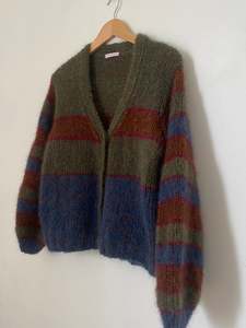 Spring: Hand knit cardi- Crayons