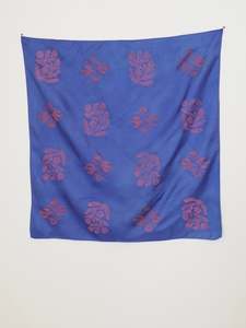 Face Masks: Silk neck scarf - Hydrangea Ranger # 7