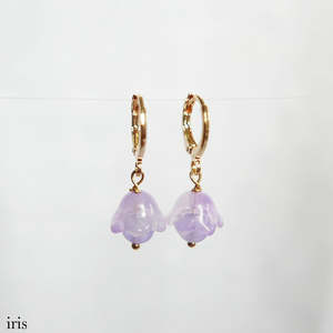 Sunflower earrings-iris