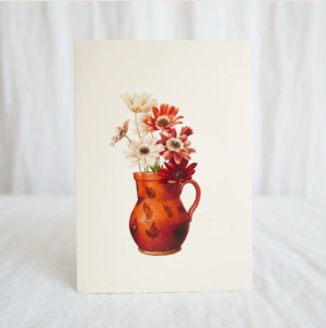 Sale: Hydrangea Ranger Card - Daisies in Terracotta