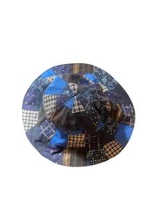 Spring: Thatch hat- Indigo Patch