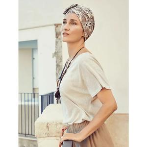 HocLotus Turban Beige Ornaments 1008-0815