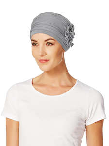 HocLotus Turban I Grey Melange I                             Christine Headwear