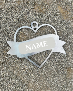 Products: Custom Heart Corten Garden Hanging - Wilatt