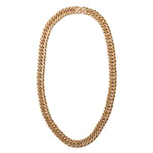 Sold Archive: Mammoth Double Curb Link 18ct Gold Necklace