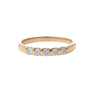 Sold Archive: Five Diamond 18ct Ring
