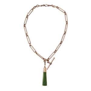 Sold Archive: Colonial Kiwi Greenstone Pendant Necklace