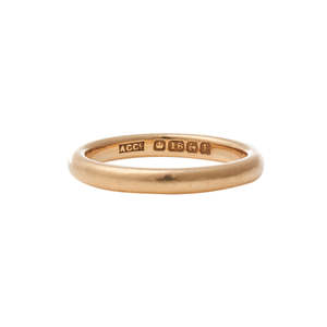 Sold Archive: Antique 18ct Gold Wedding Band