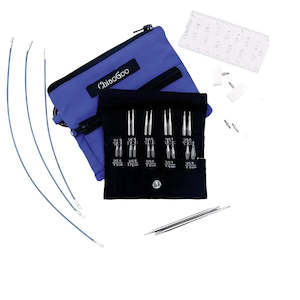 Knitting Needles: ChiaoGoo Twist Blue [Small] Shorties Set