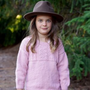 Lisafdesign: Hallie Sweater Knitting Pattern - 8Ply (LF52)