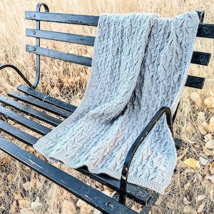 Lisafdesign: Cinda Blocks Blanket Knitting Pattern - 8Ply (BC122)