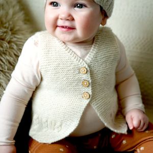 Lisafdesign: Millar Vest and beanie Knitting Pattern - 4Ply (BC120)