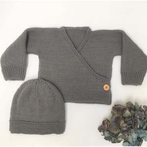 Lannermoor Knitted Samples: Crossover Jacket & Hat Knitting Pattern (K681)