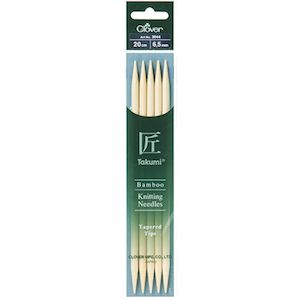 Double Pointed Needles: Double Pointed Sets of Bamboo Needles - 20cm