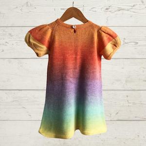 Dresses Skirts: Puff Sleeve Dress Knitting Pattern (N1690)