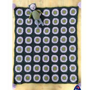 Sunburst Blanket with Sleepy Kitten Knitting Pattern (K3010)